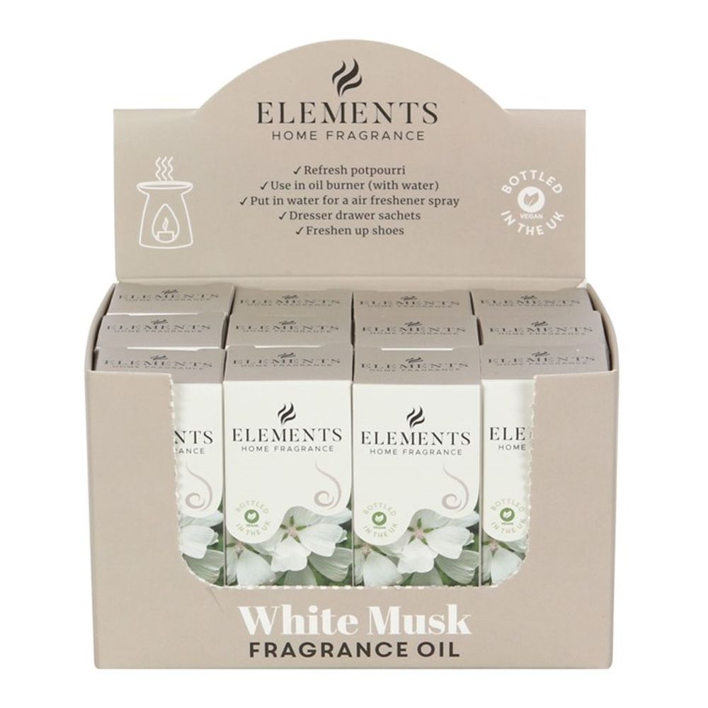Set of 12 Elements White Musk Fragrance Oils