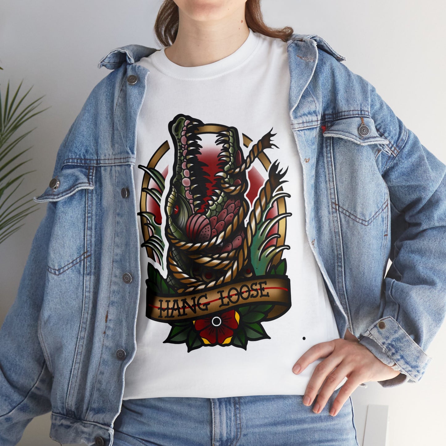 Unisex Alligator ‘Hang Loose’ Heavy Cotton Tee