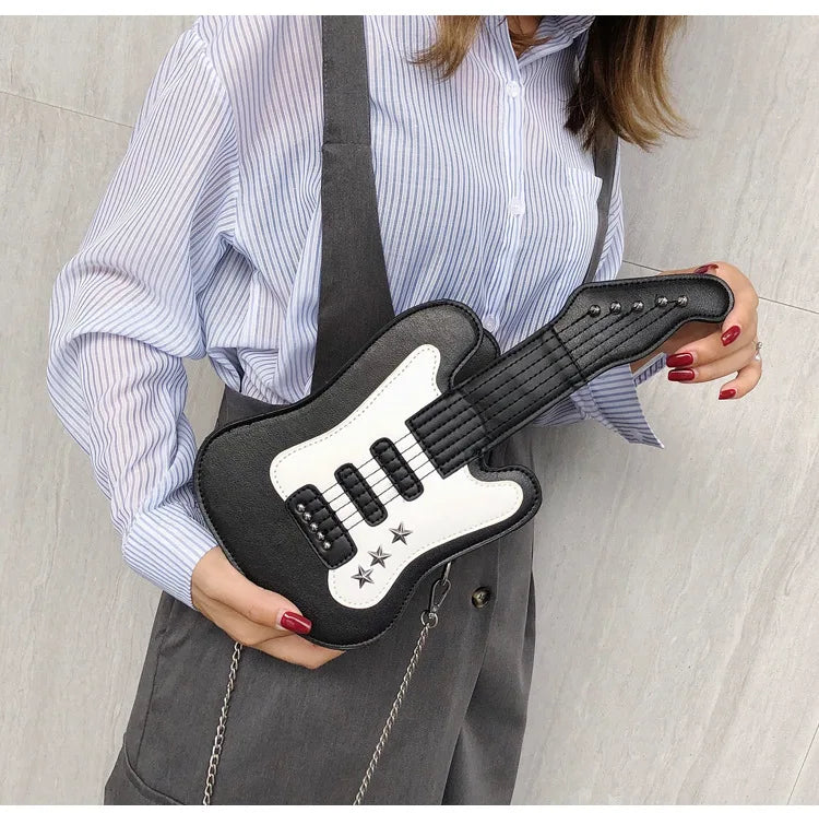 Guitar Shape Messenger Bag