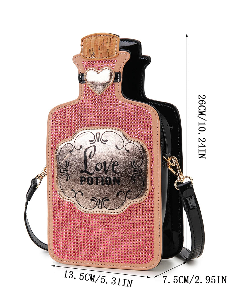 Gothic Kitsch Poison Bottle Shaped Handbag