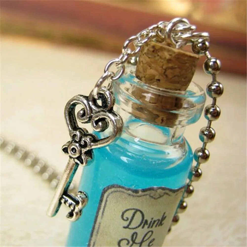 Drink Me Potion Bottle Necklace