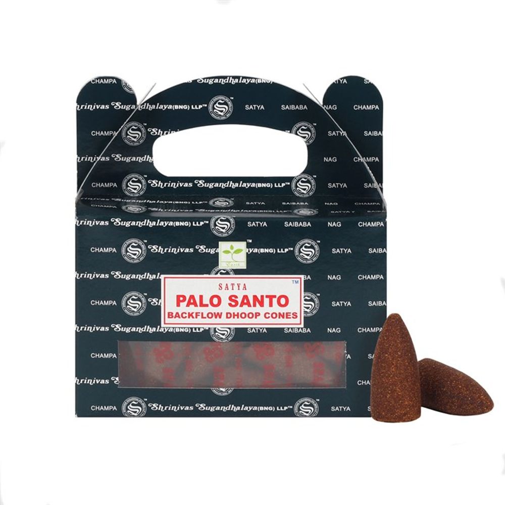 Set of 6 Packets of Satya Palo Santo Backflow Dhoop Cones