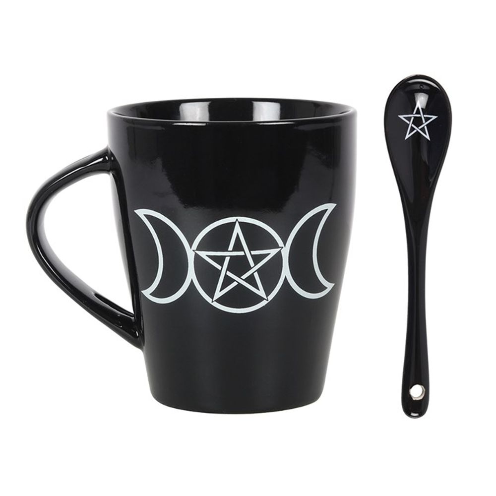 Triple Moon Mug and Spoon Set