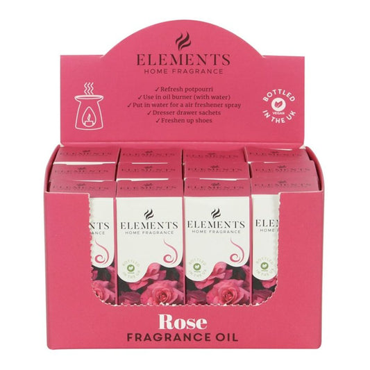 Set of 12 Elements Rose Fragrance Oils