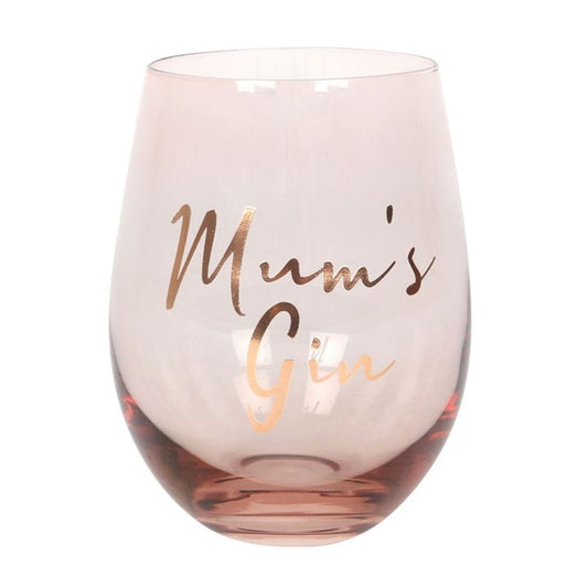 Mum's Gin Stemless Wine Glass