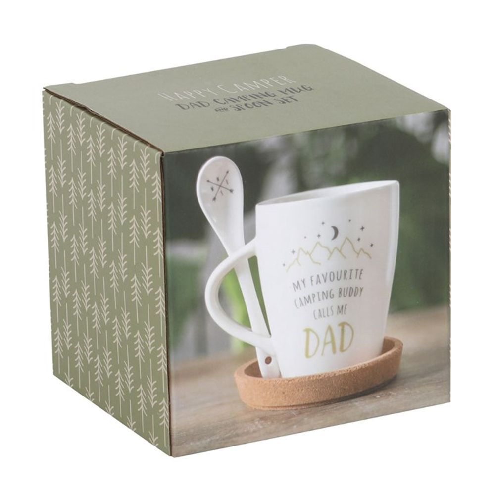 Dad Camping Buddy Mug and Spoon Set