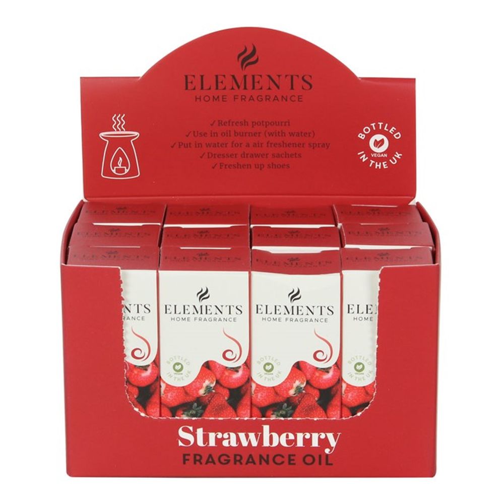 Set of 12 Elements Strawberry Fragrance Oils